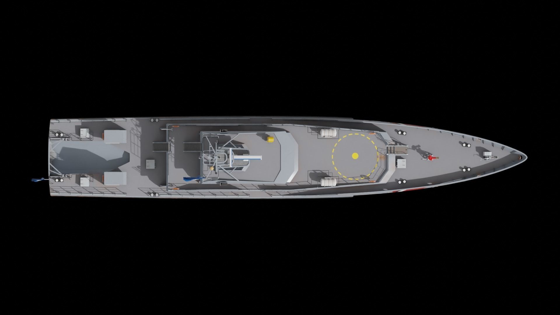 Stan Patrol Boat Low-poly 3D model_5