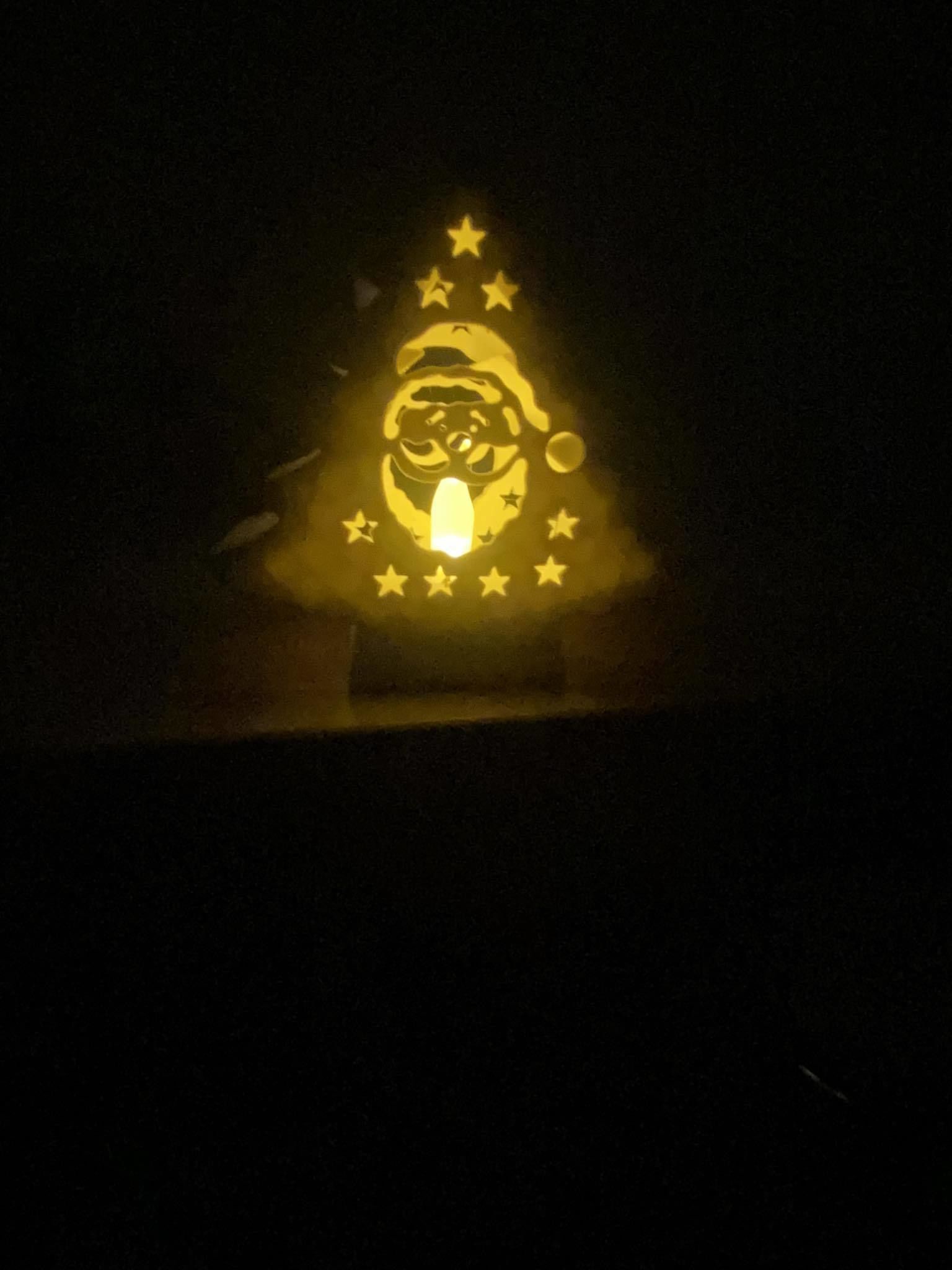 Christmas tree tealight decoration 3D print model_8