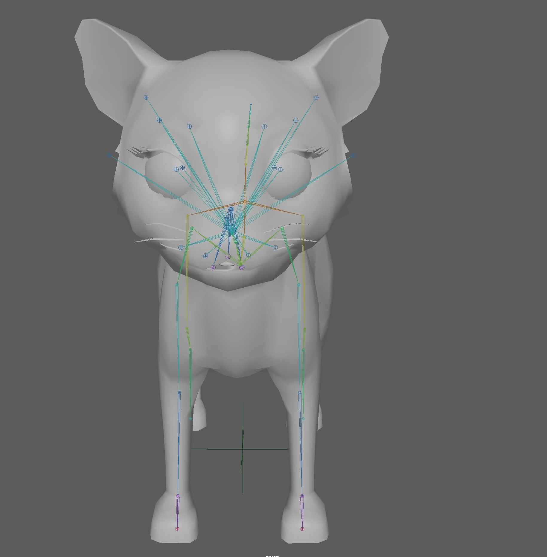 Cartoon Cat Low-poly 3D model_12