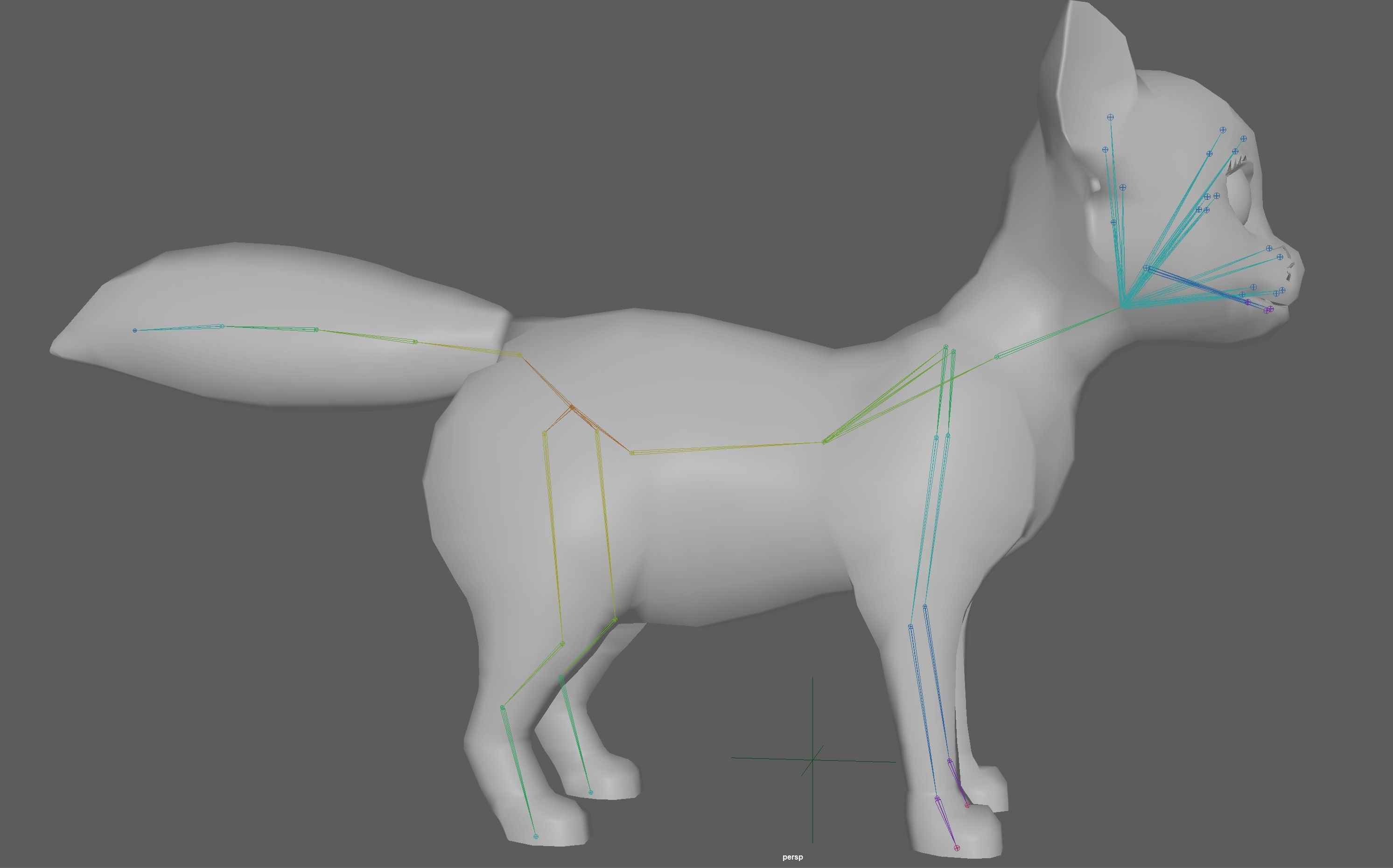 Cartoon Cat Low-poly 3D model_14