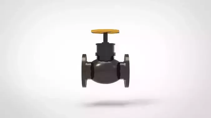 Valve piping 3D print model