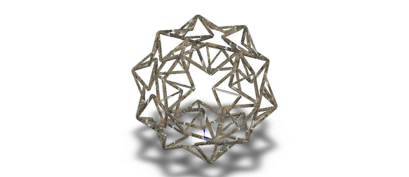 Wireframe Shape Small Ditrigonal Icosidodecahedron 3D print model_13