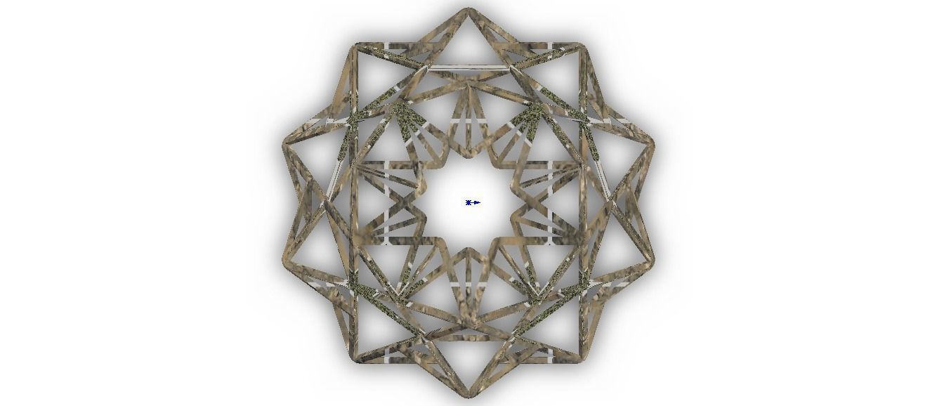 Wireframe Shape Small Ditrigonal Icosidodecahedron 3D print model_17