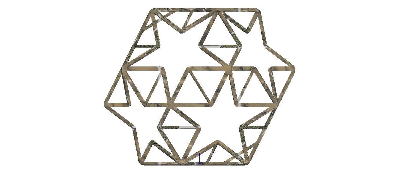 Wireframe Shape Small Ditrigonal Icosidodecahedron 3D print model_33