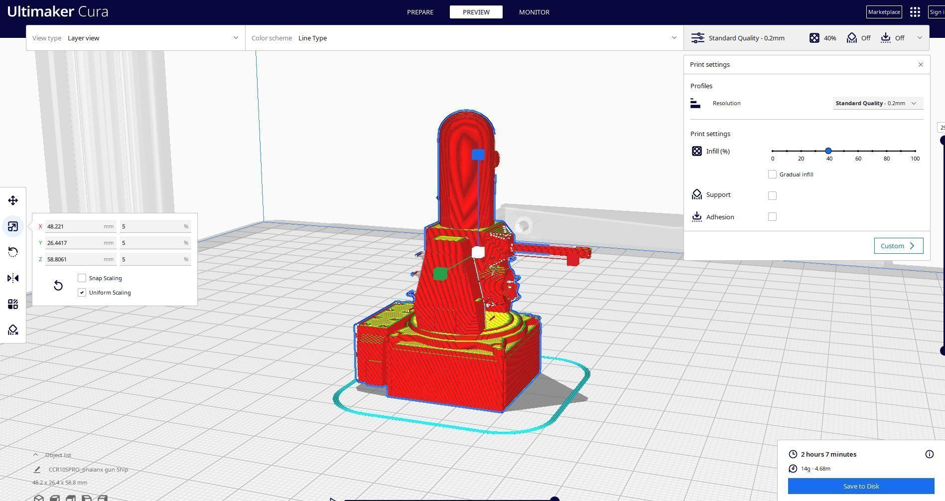 Phalanx Close In Weapon System CIWS 3D print model_1