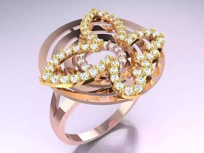 Butterfly Rings - Womens Rings -SN653 3D print model