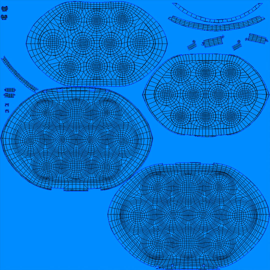 Plastic Egg Holder Low-poly 3D model_5