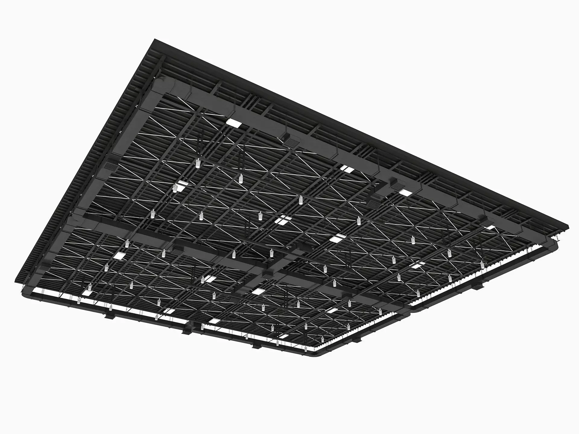 Ceiling Ventilation Pipes 7 3D model