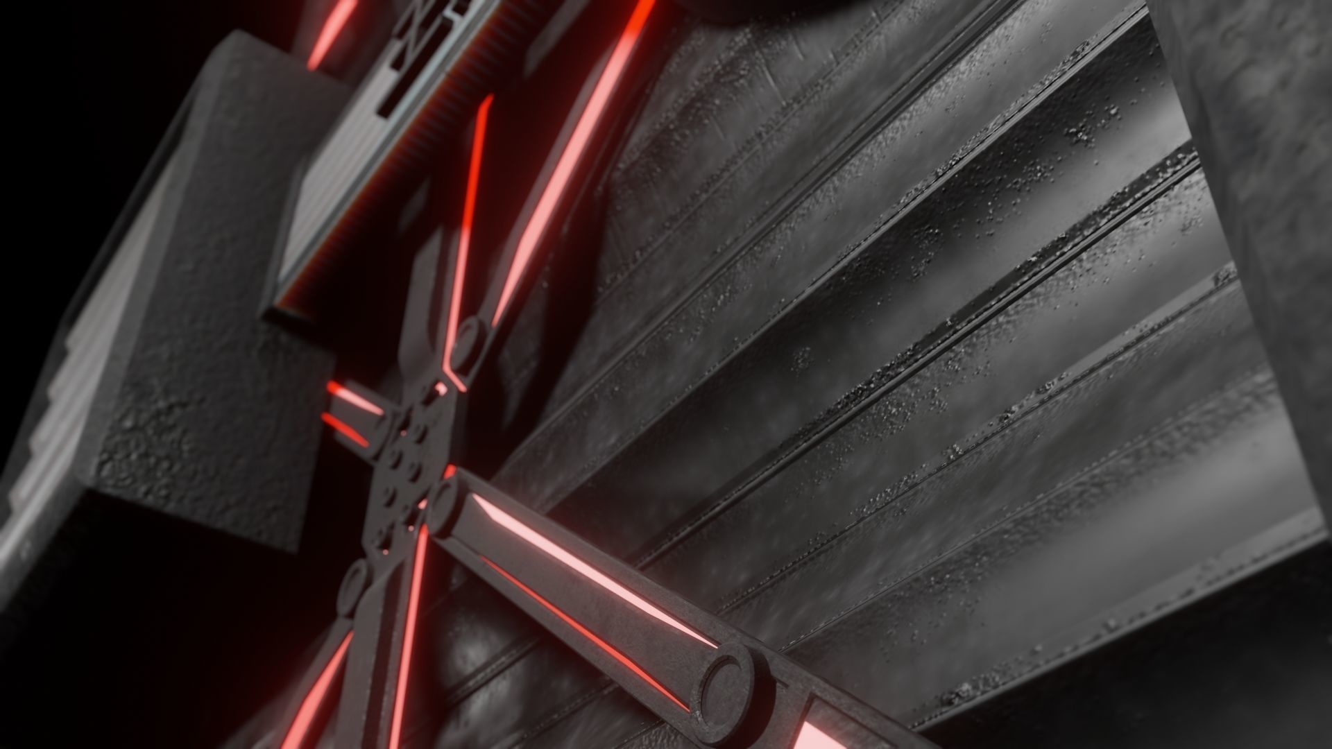 tech box model for in game asset Low-poly 3D model_4