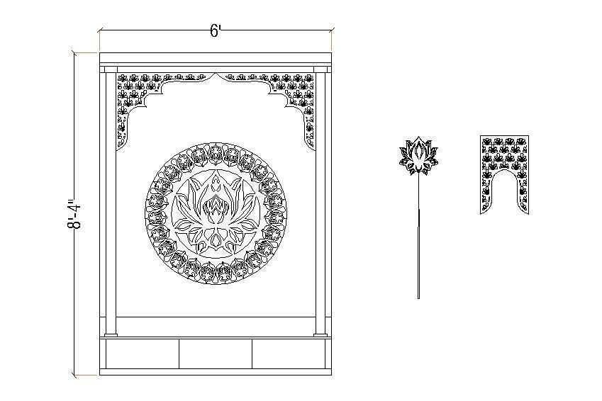 temple 4 Low-poly 3D model_2