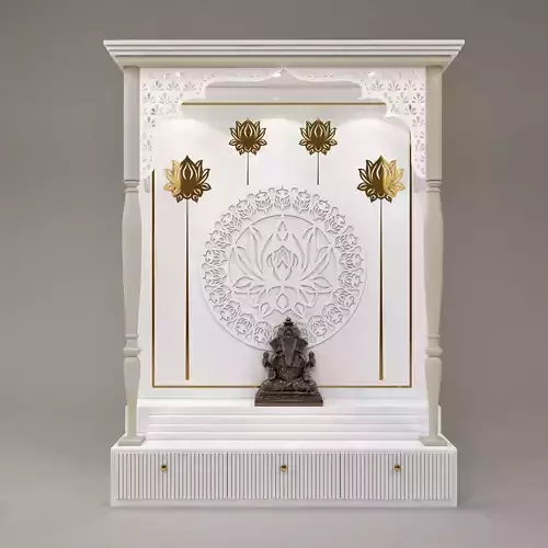 temple 4 Low-poly 3D model