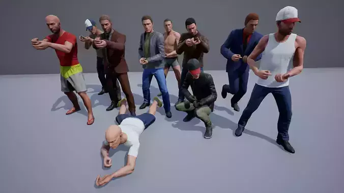 Regular Male Civilian Character UE pack 