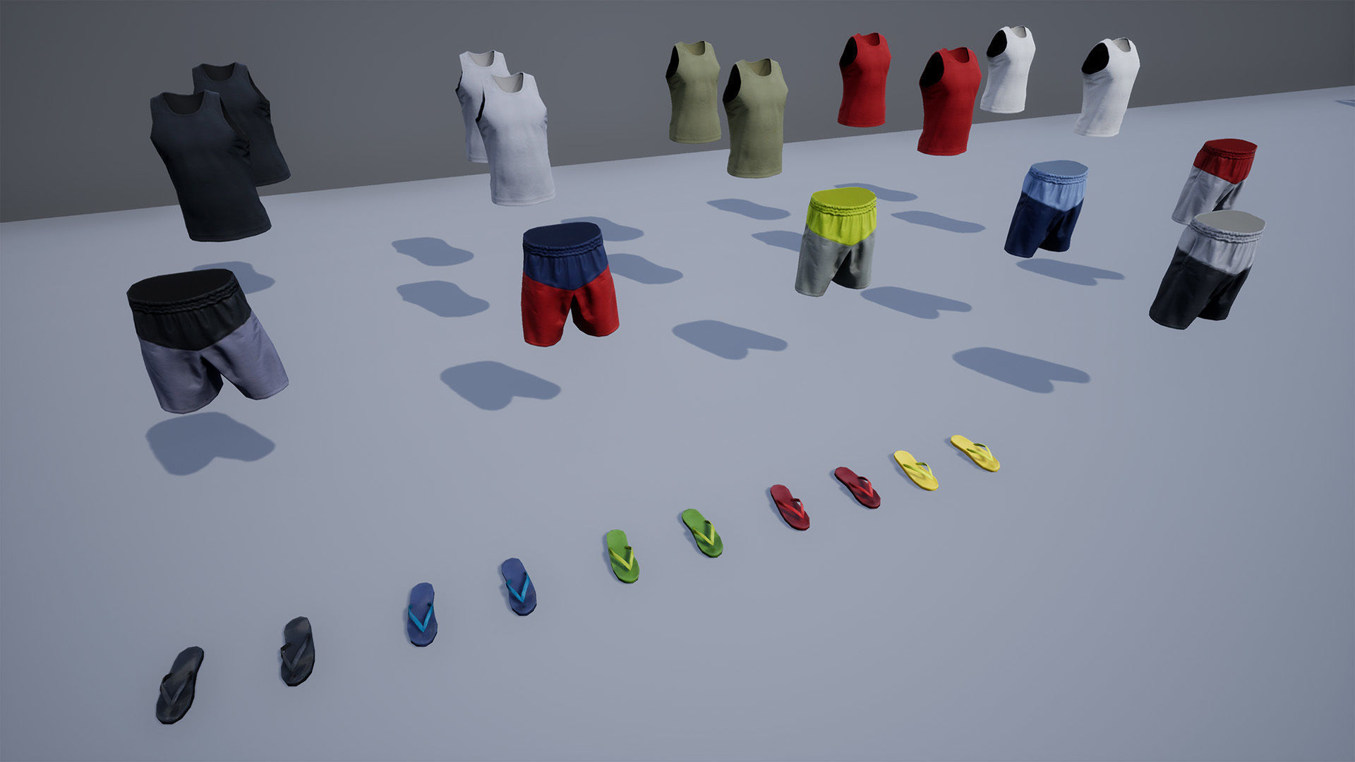 Regular Male Civilian Character UE pack Low-poly 3D model_9