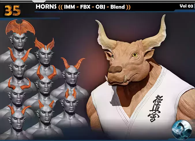HORNS Vol 03 3D model