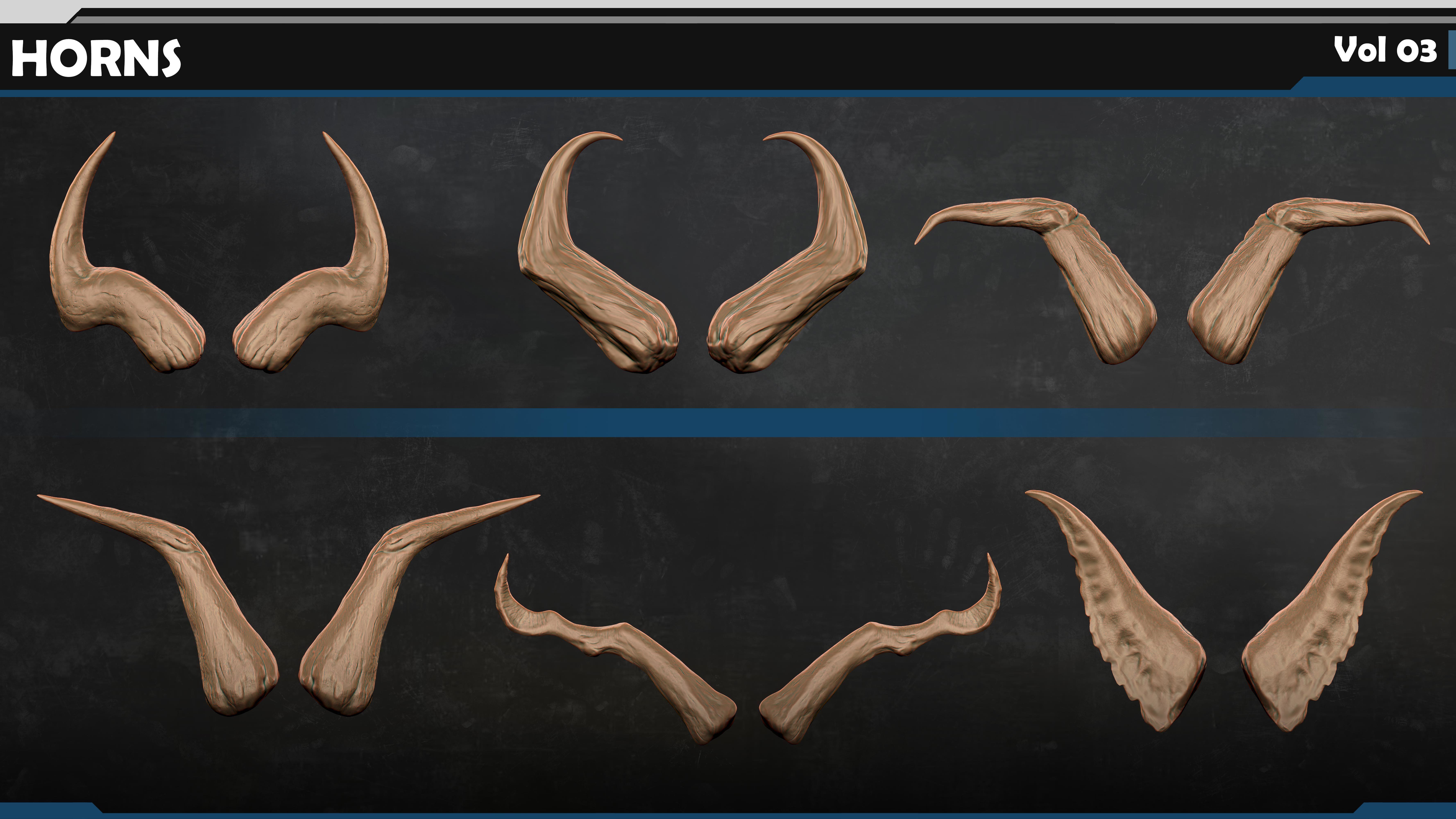 HORNS Vol 03 3D model_8