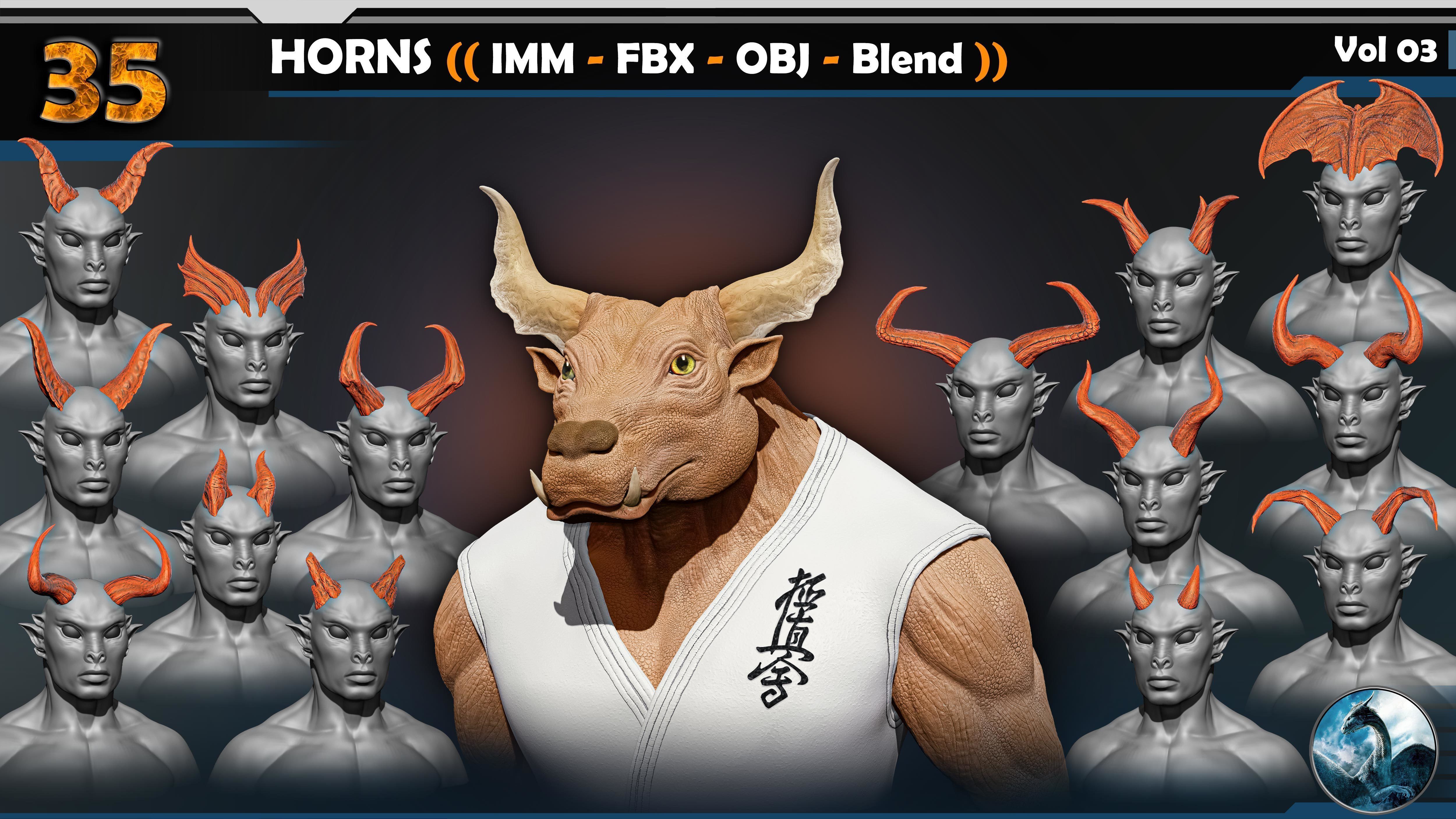 HORNS Vol 03 3D model_1