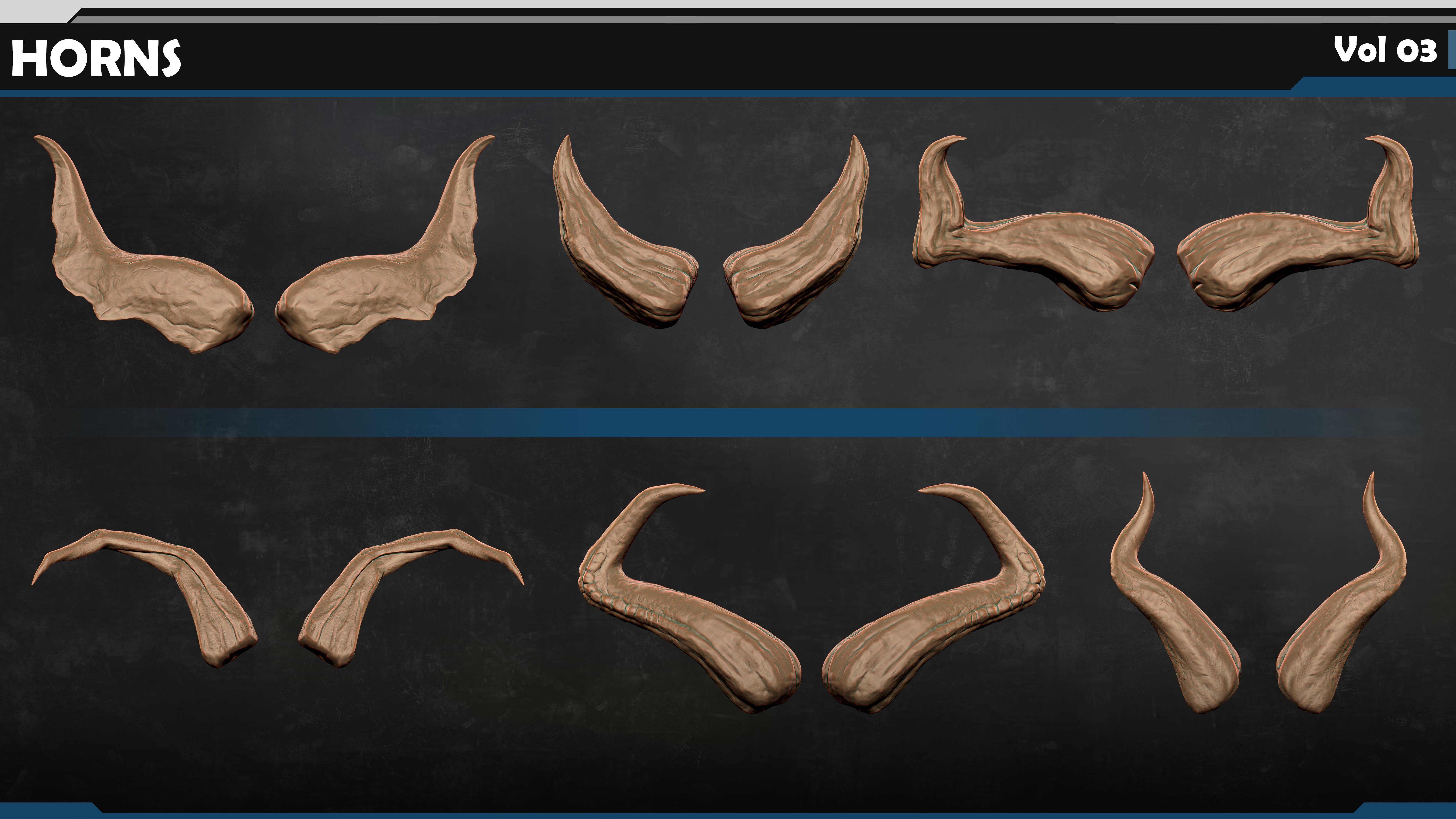 HORNS Vol 03 3D model_7