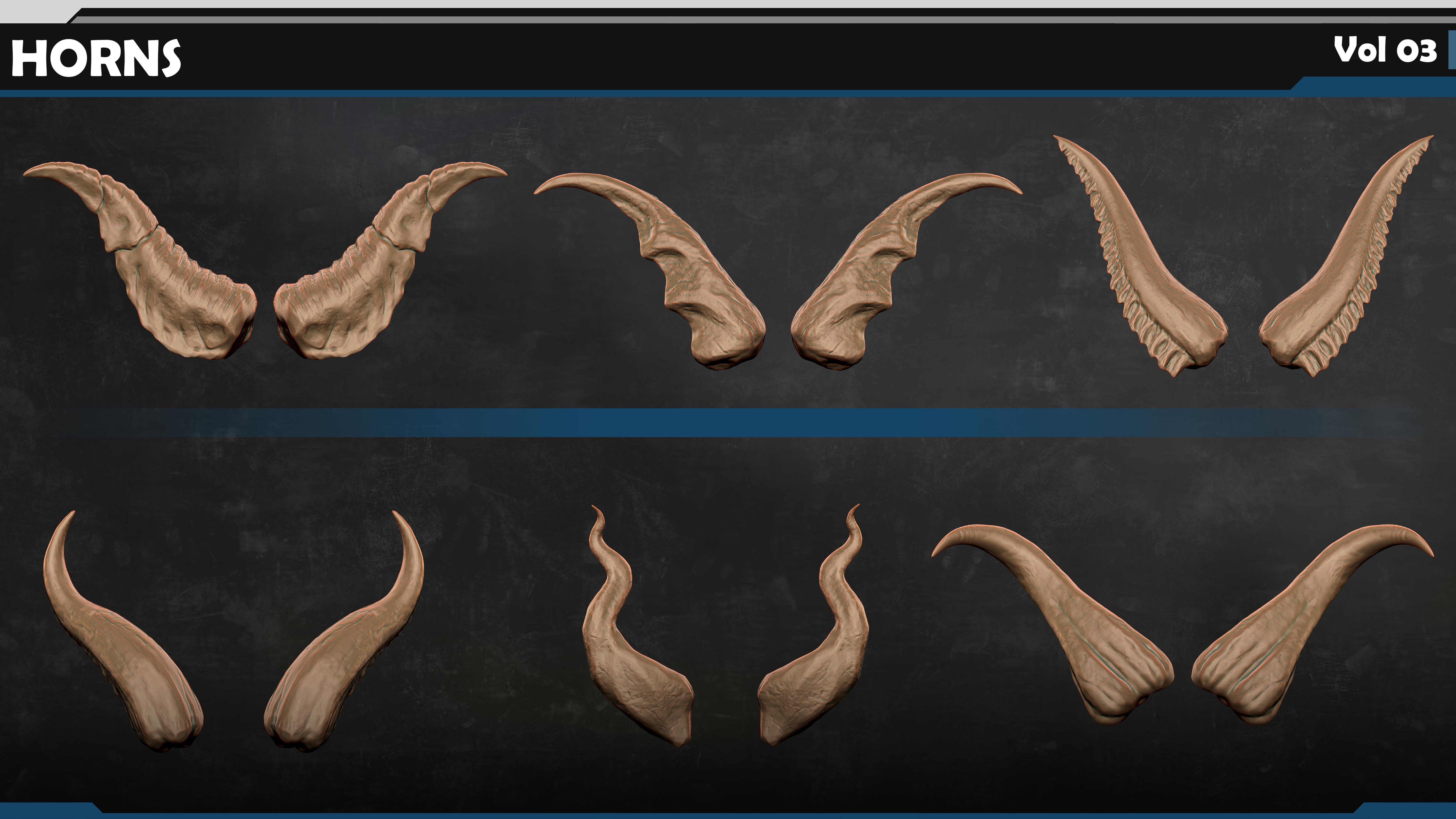 HORNS Vol 03 3D model_9
