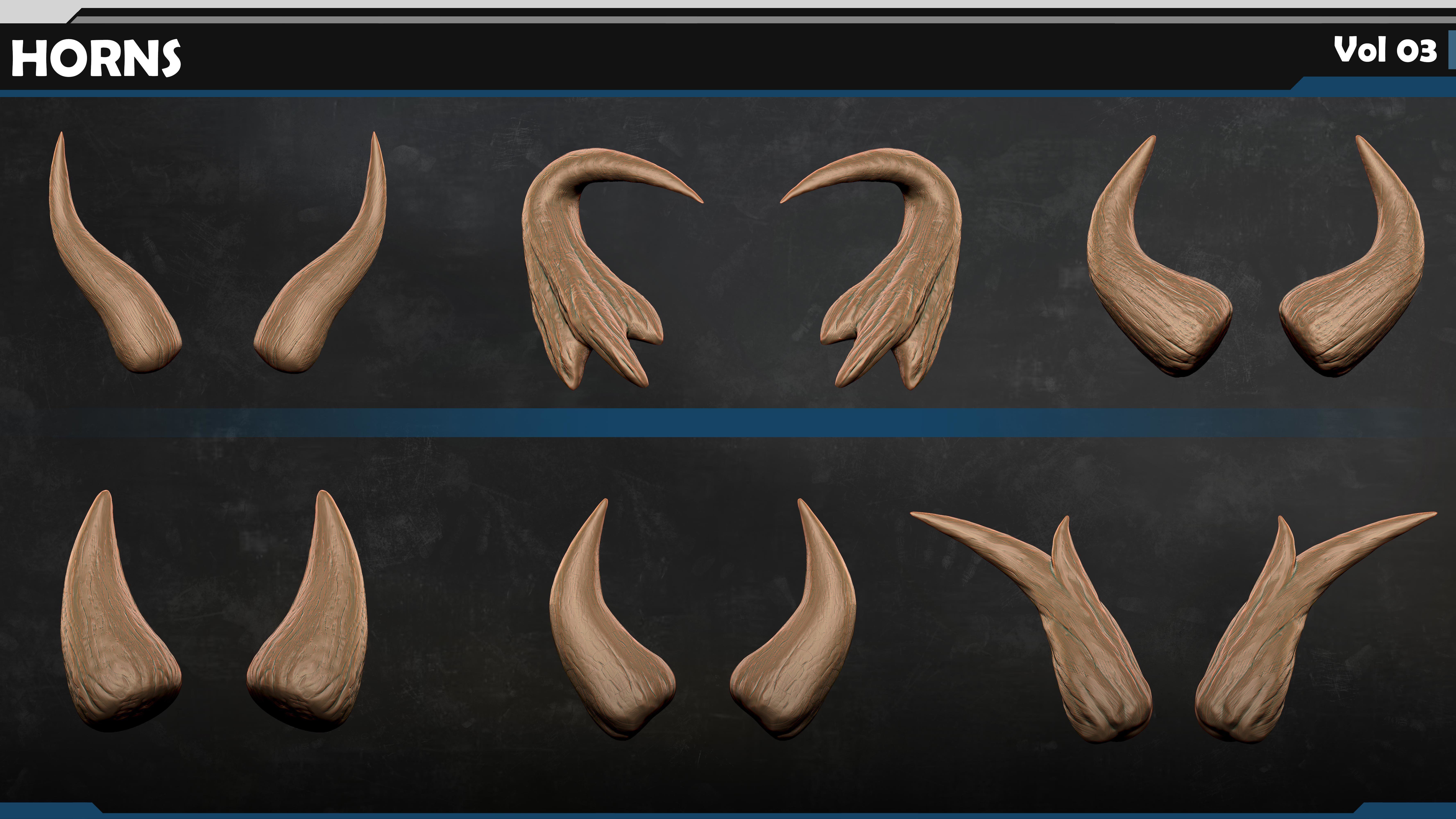 HORNS Vol 03 3D model_11