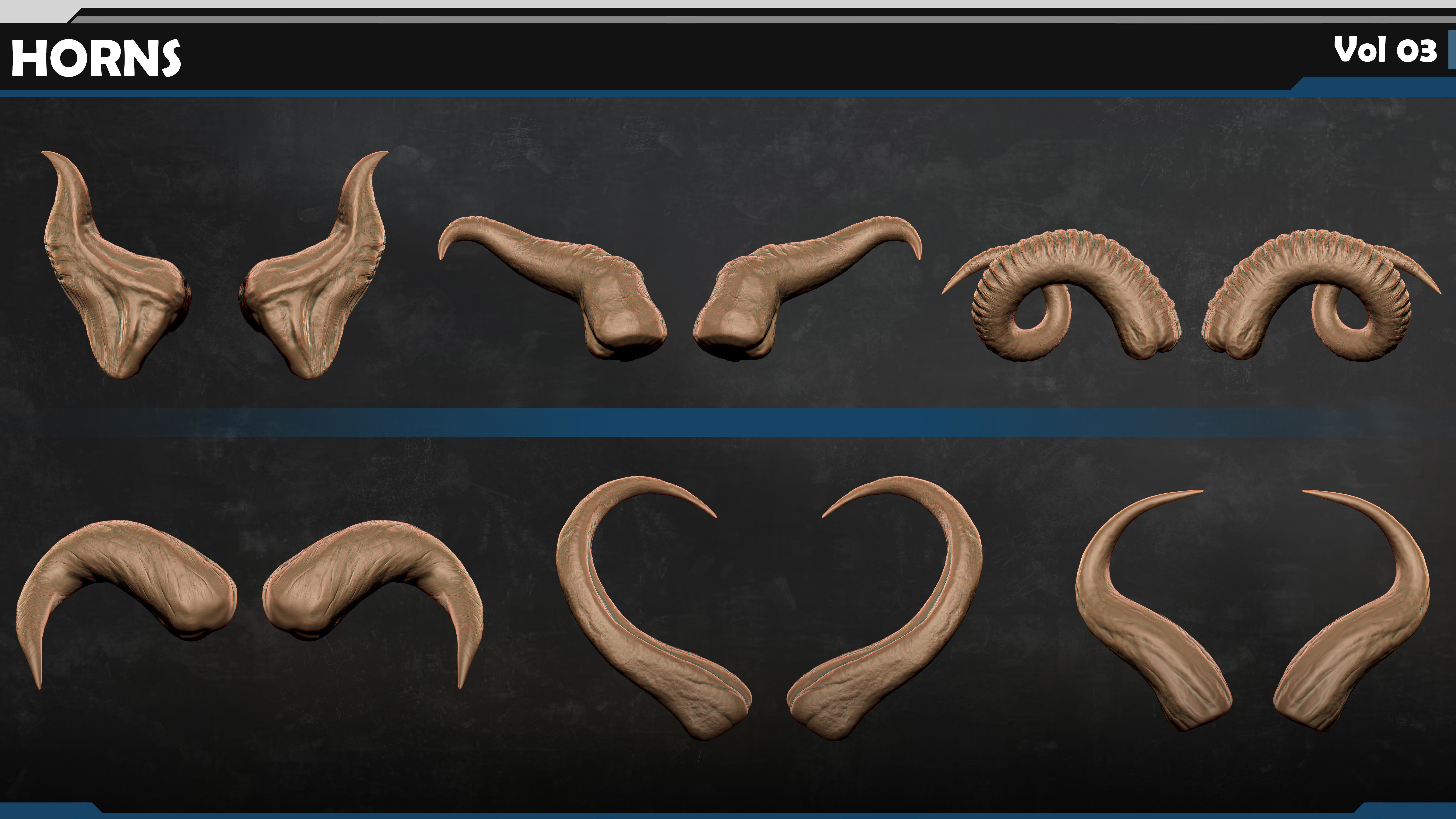 HORNS Vol 03 3D model_10