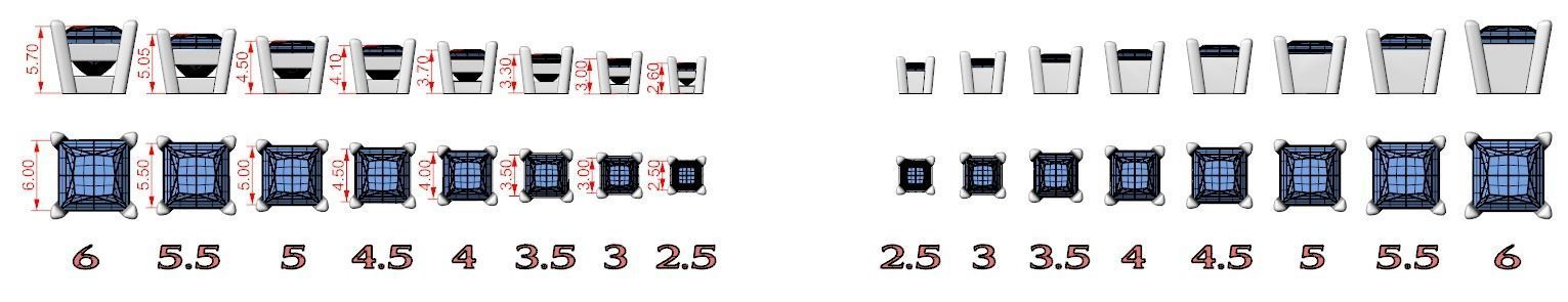 Pack of Prongs for Gems 791 3D print model_13