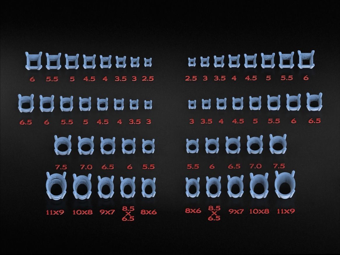 Pack of Prongs for Gems 791 3D print model_7