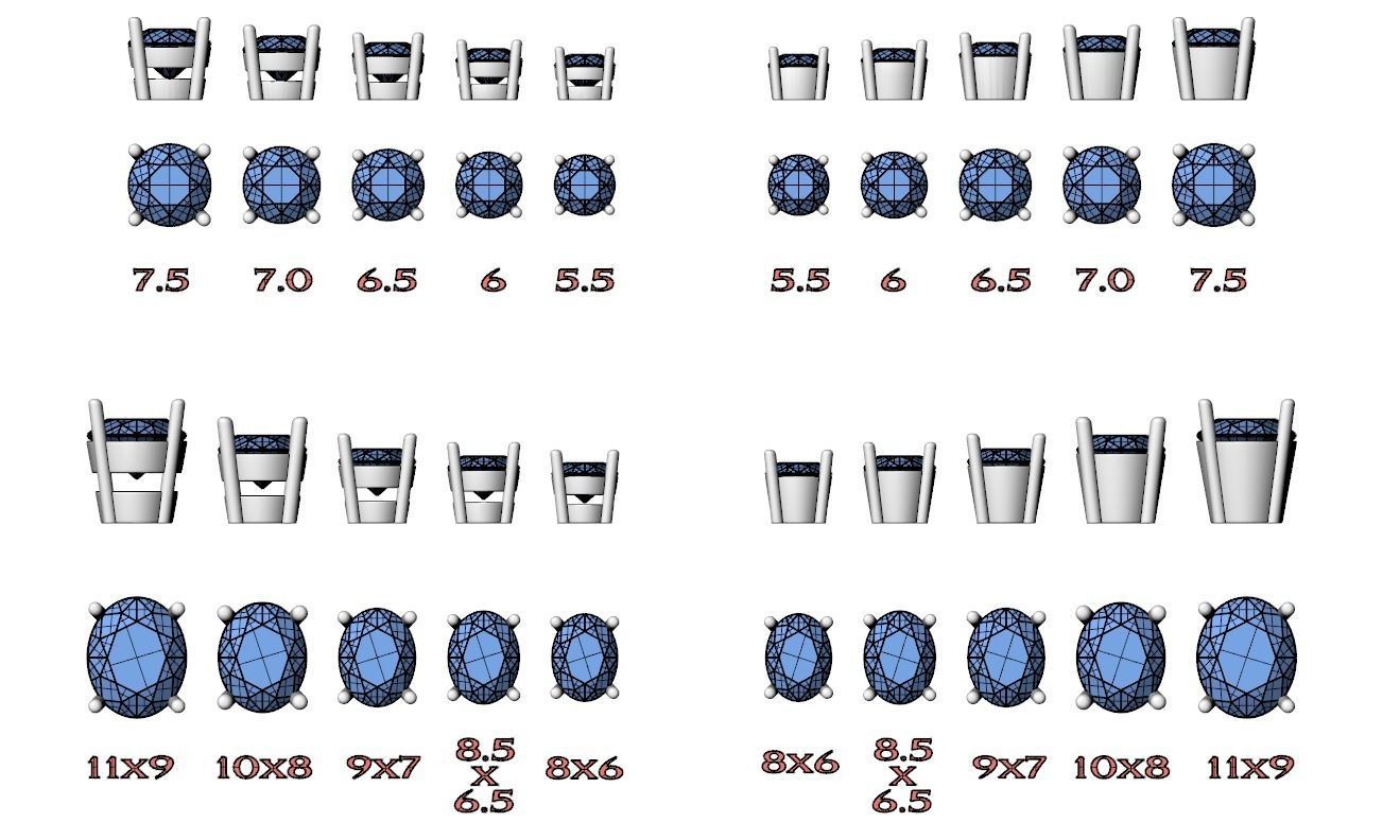 Pack of Prongs for Gems 791 3D print model_9