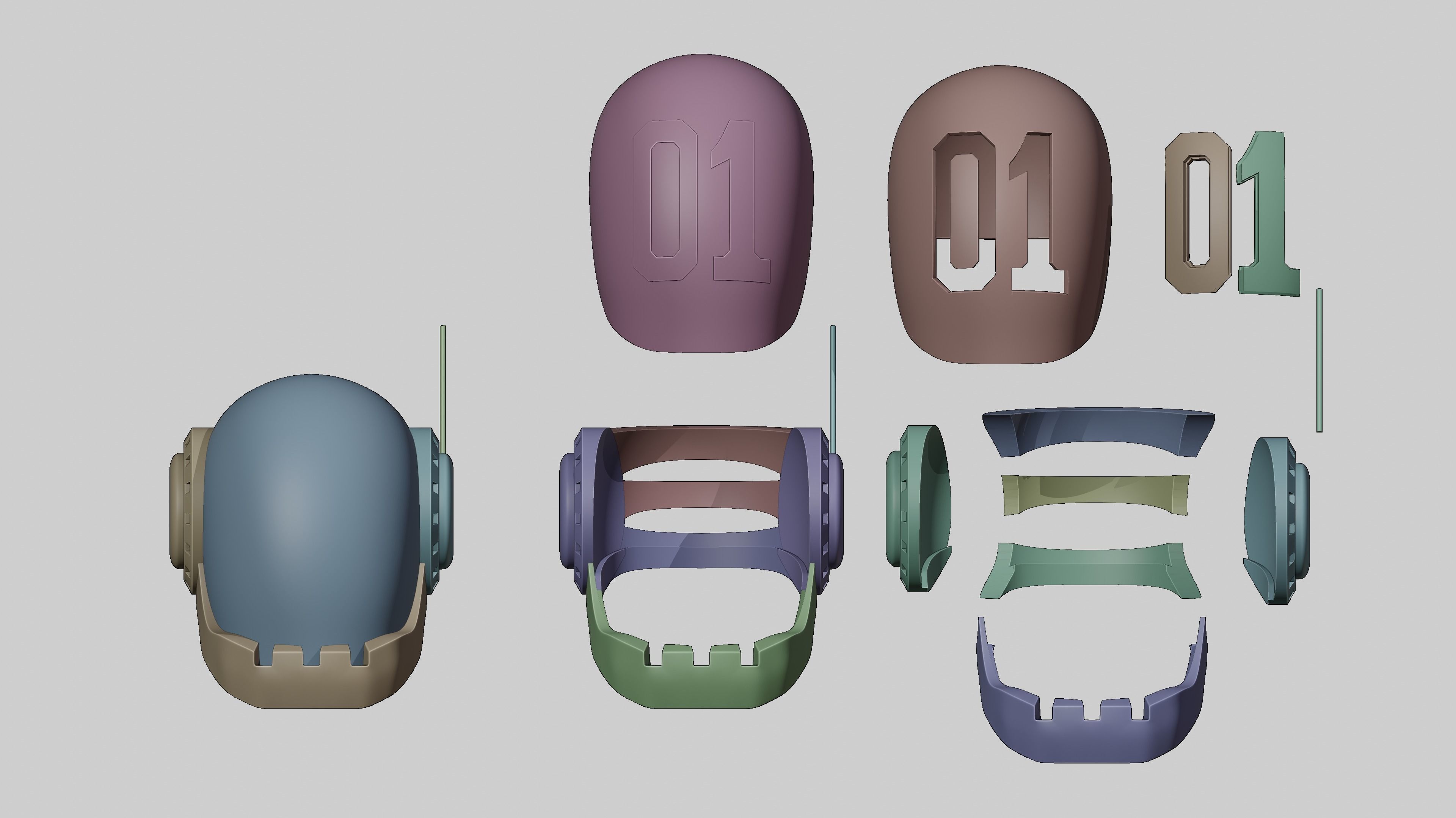 One Piece Vegapunk Shaka Punk-01 Helmet Good 3D print model_3