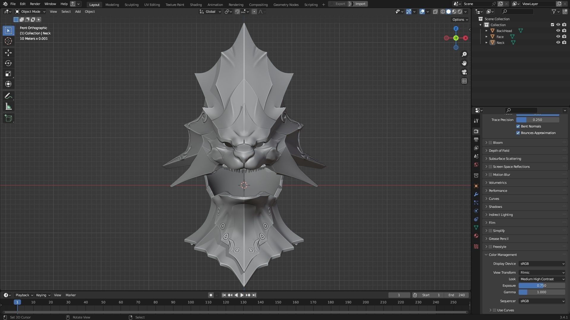 Ornstein Dragon Slayer Full Armor and Spear for Cosplay 3D Model ...