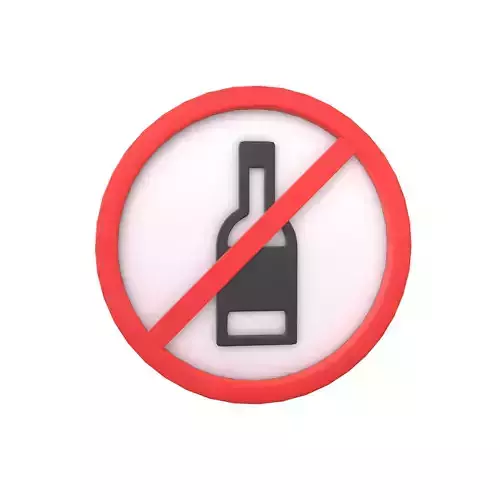Prohibited Alcohol Symbol V1 001