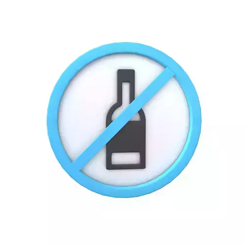 Prohibited Alcohol Symbol V1 003