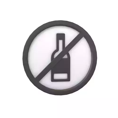 Prohibited Alcohol Symbol V1 005