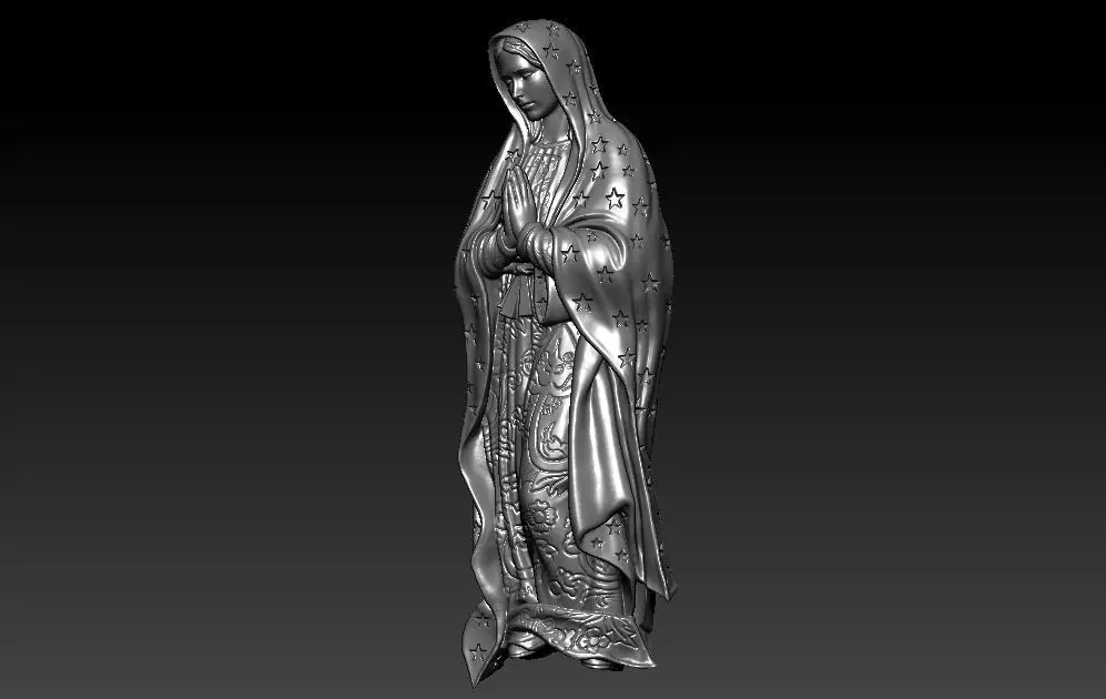 Mother Mary Model 3D print model_0
