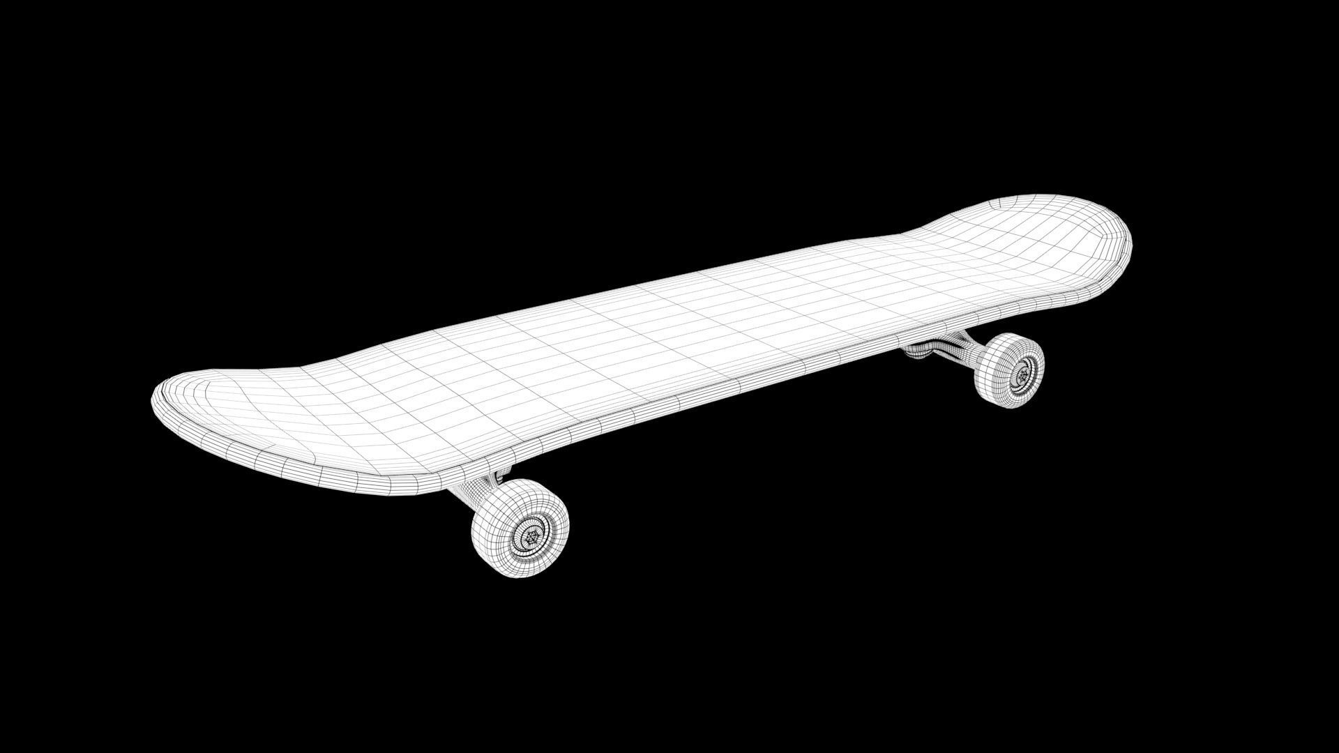 skate board 3D model_6