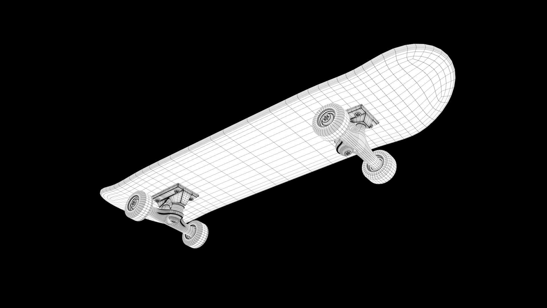 skate board 3D model_8