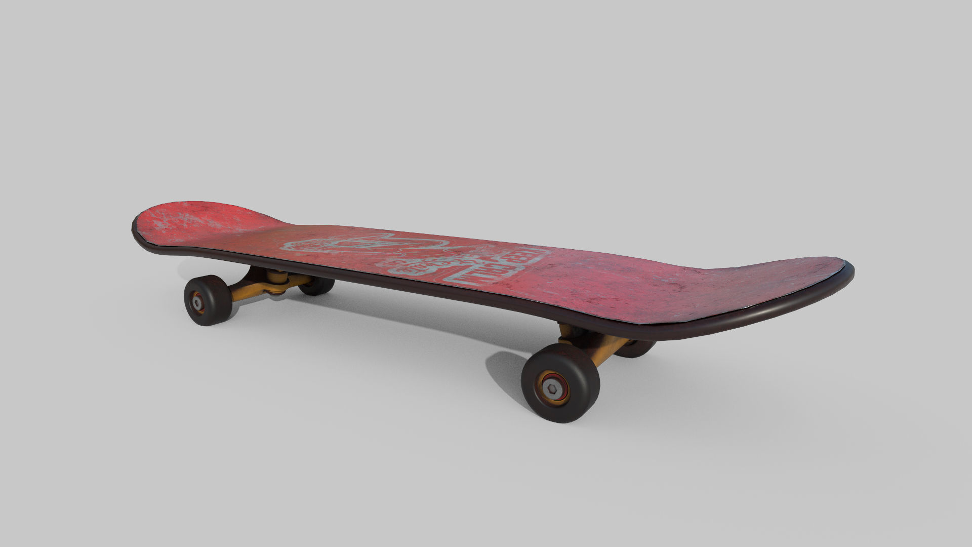 skate board 3D model_1