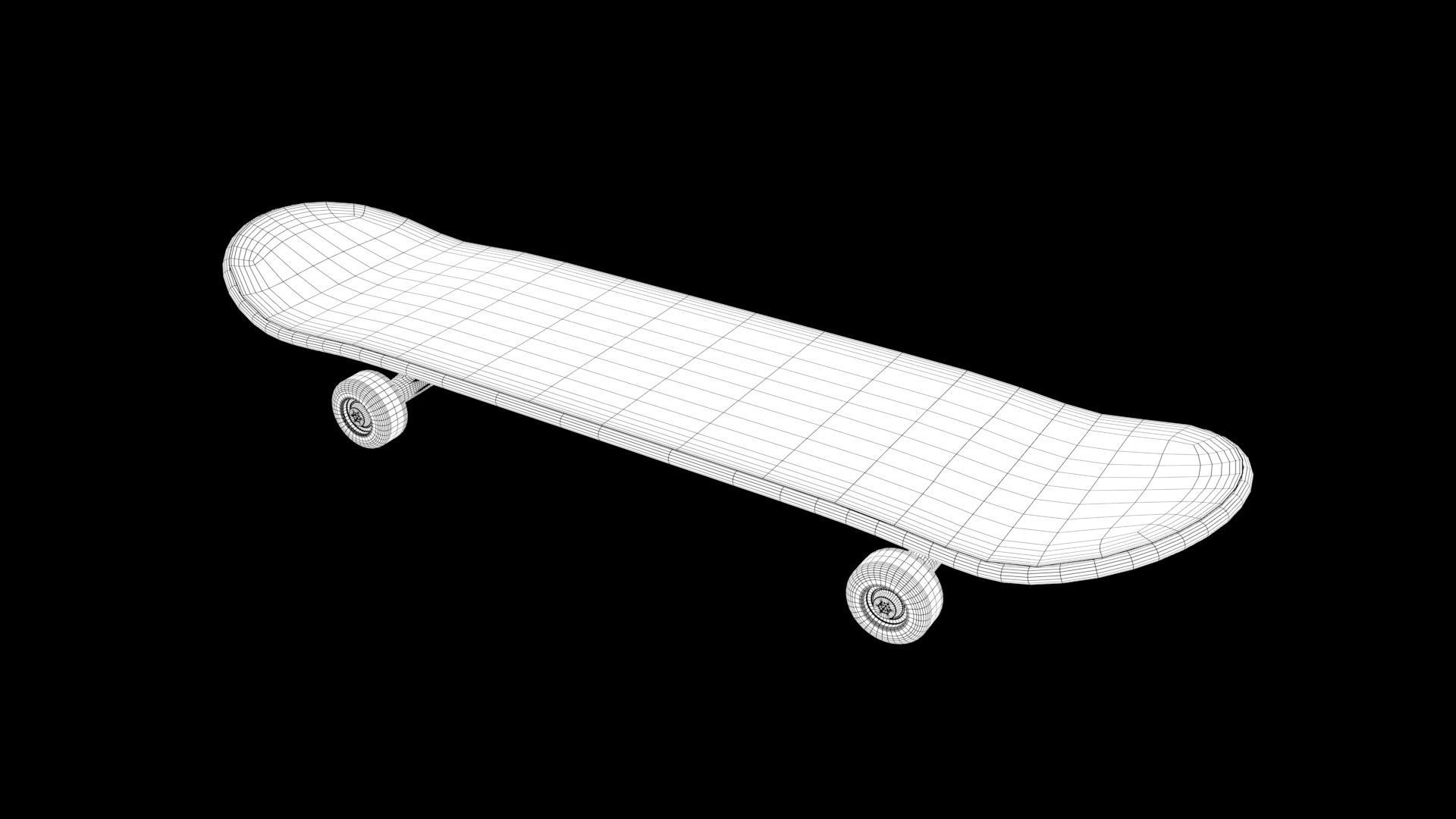 skate board 3D model_7