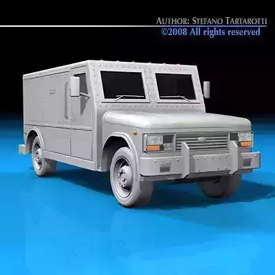 Bank truck 3D model