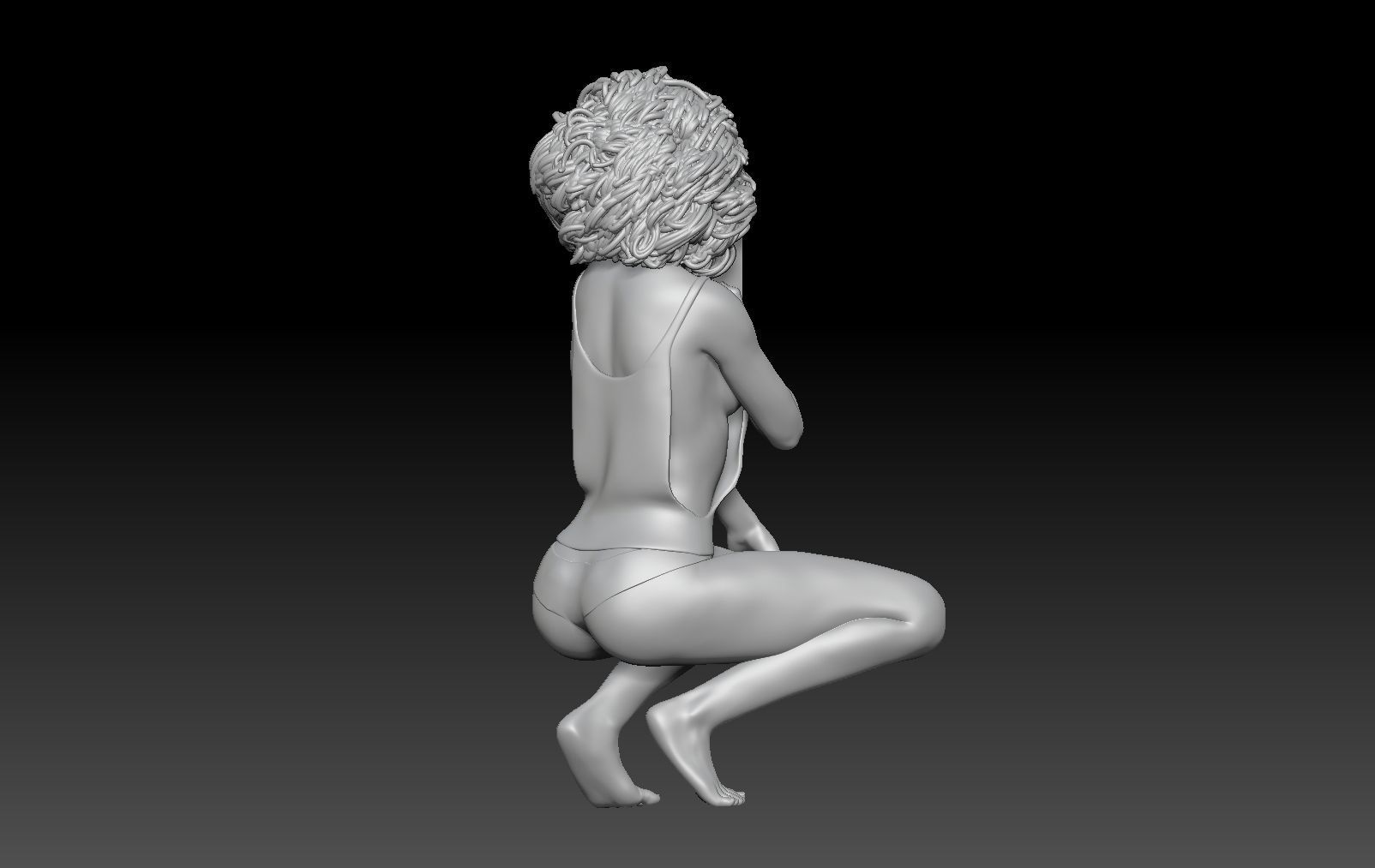 TINDER POSES GIRL 2 3D print model_3