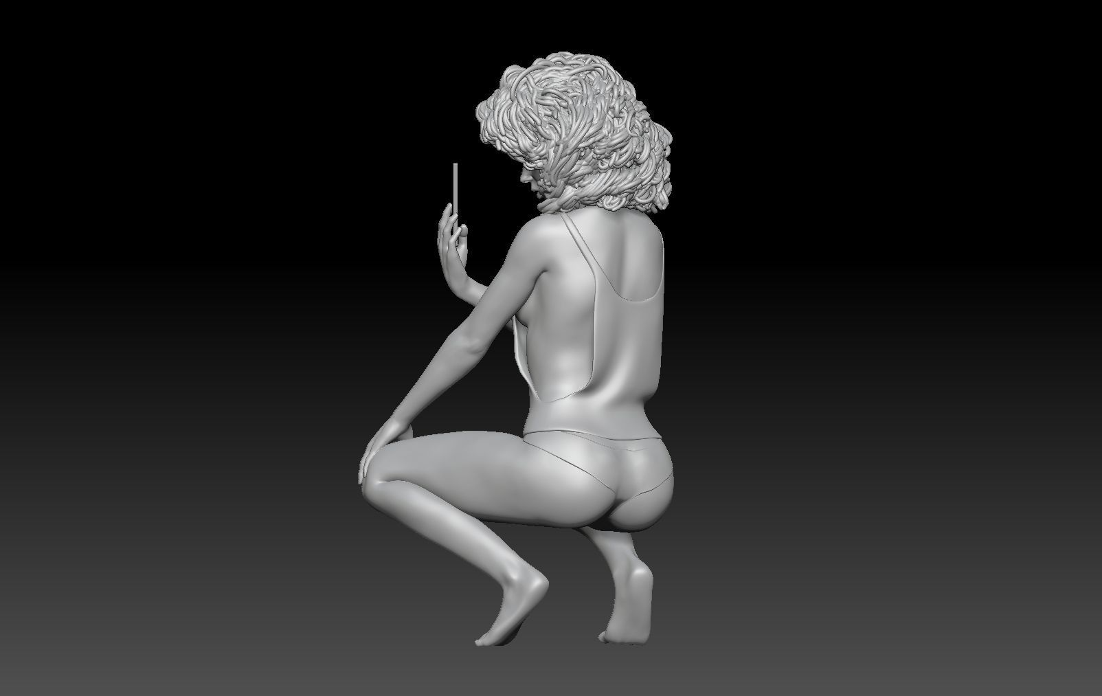 TINDER POSES GIRL 2 3D print model_2