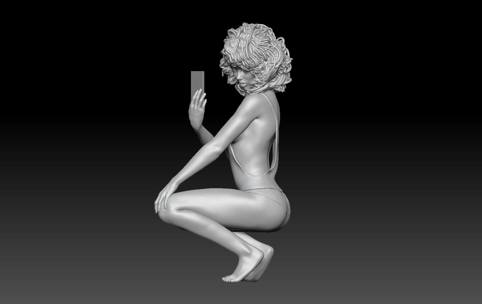 TINDER POSES GIRL 2 3D print model_1
