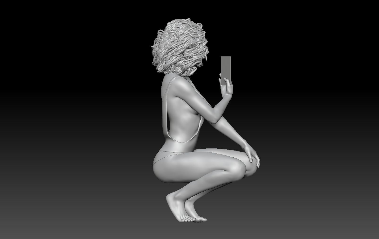 TINDER POSES GIRL 2 3D print model_4