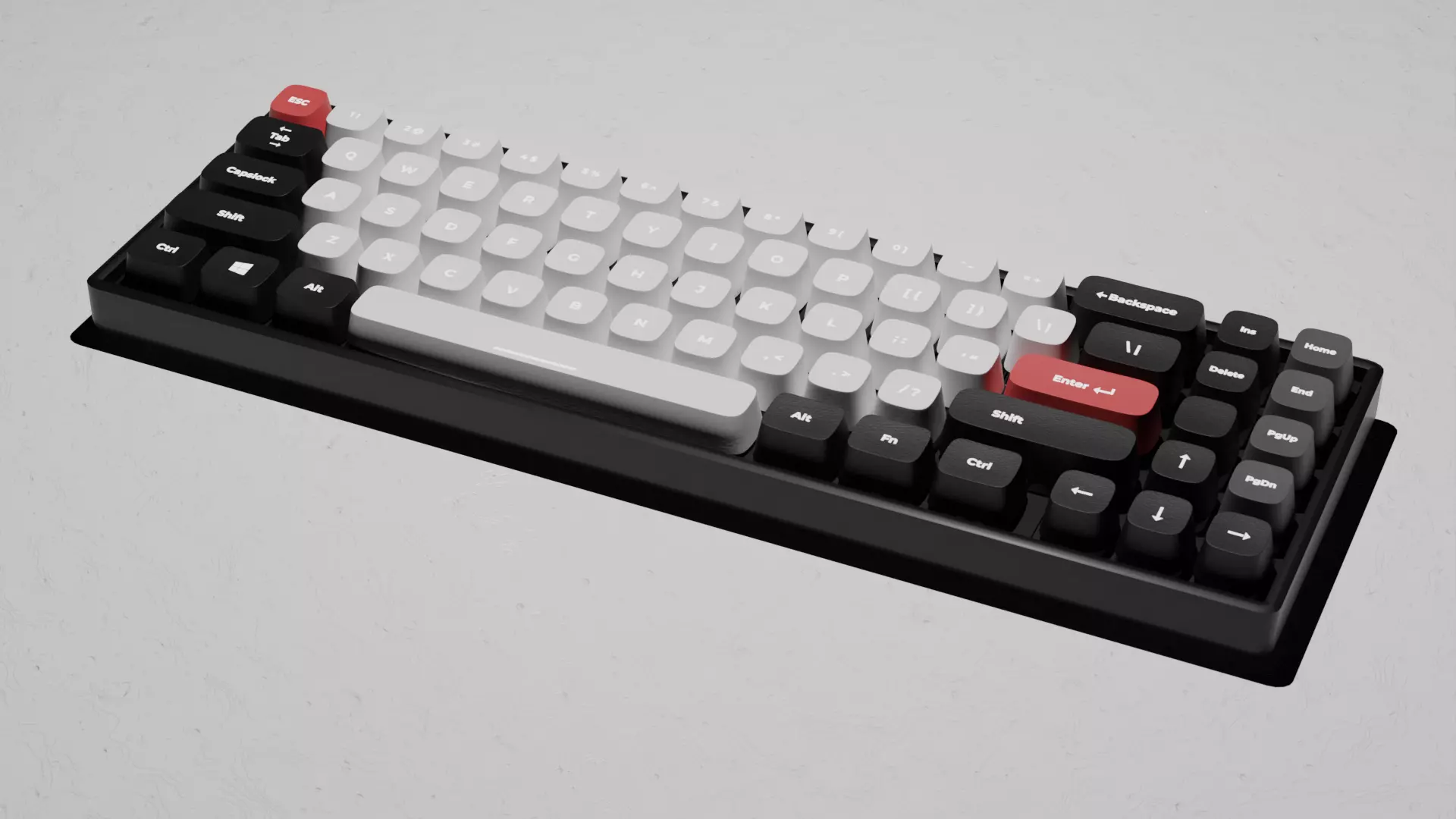 3D Mechanical Standard Keyboard Model 3D model