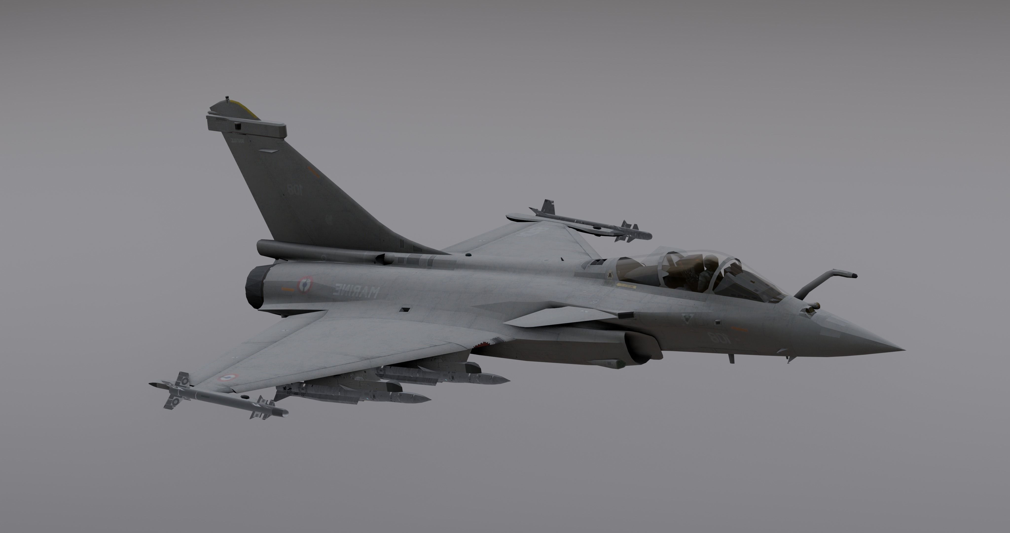 Pack International Fighter Jets 3D model_44