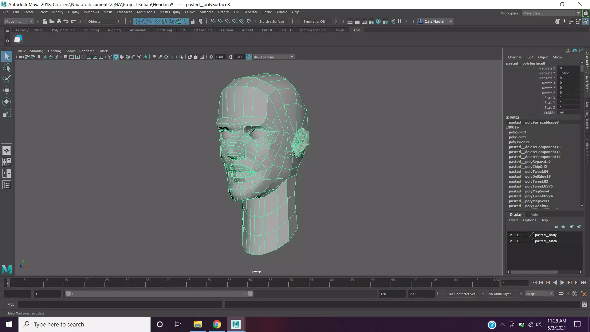 Human Head Free 3D model