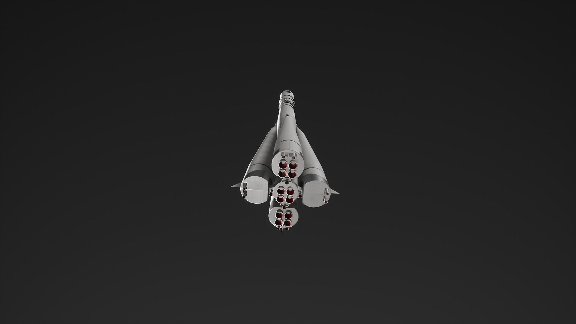 Rocket Vostok 1 Low-poly 3D model_2