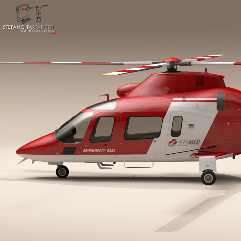 AW109 air ambulance 3D model_11