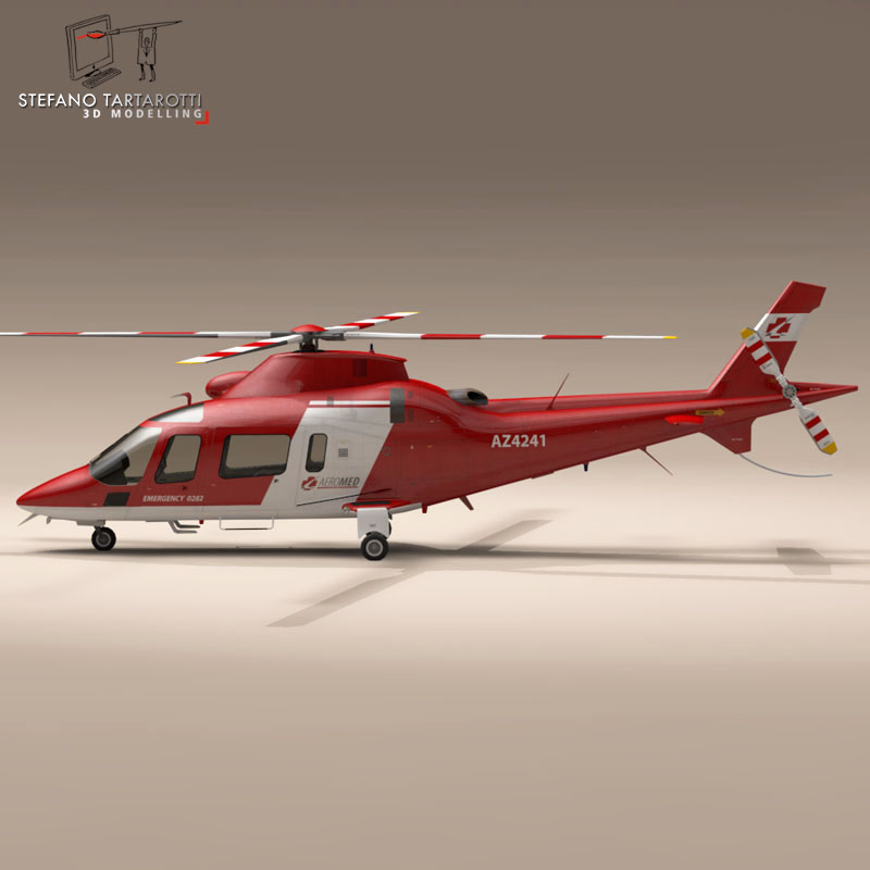 AW109 air ambulance 3D model_7