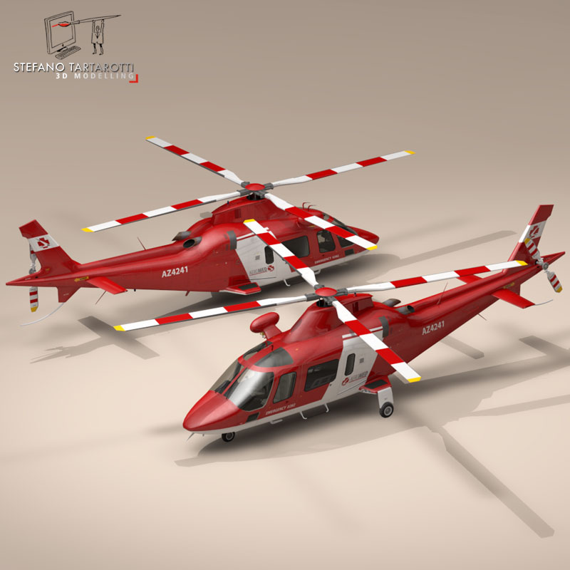 AW109 air ambulance 3D model_3
