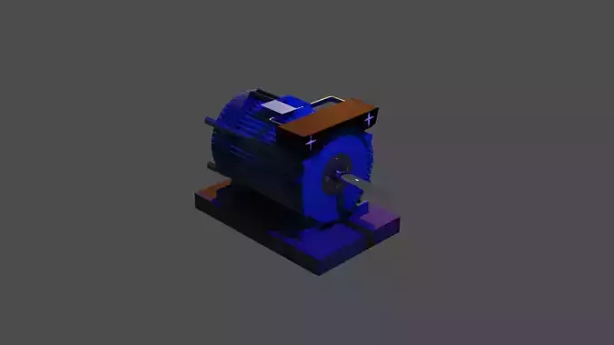 motor 3D model 3D print model